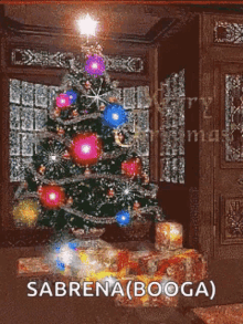 Merry Christmas Christmas Tree GIF - Merry Christmas Christmas Tree Christmas Light GIFs