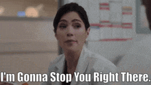New Amsterdam Lauren Bloom GIF - New Amsterdam Lauren Bloom Im Gonna Stop You Right There GIFs