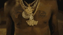 Flexing My Necklace Adrian Harding GIF