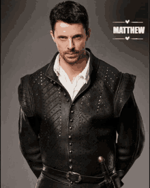 Matthew Goode A Discovery Of Witches GIF - Matthew Goode A Discovery Of Witches Leather Jacket GIFs