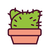 Cactus Pembe Sticker