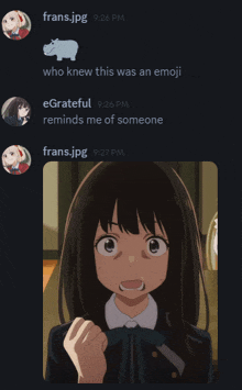 a screenshot of a discord chat with a girl named frans.jpg