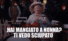 Nonna Italiana Hai Mangiato Ti Vedo Sciupato Cibo Domenica Dimagrito Dimagrire GIF - Italian Culture Granny Nana GIFs