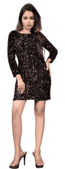 Bodycon Dress Hot Dress GIF - Bodycon Dress Hot Dress Sparkling Dress GIFs