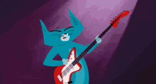 Kitty Is Not A Cat Cats GIF - Kitty Is Not A Cat Cats Electric Guitar GIFs