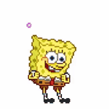 sponge bob dance happy cartoon