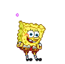 Sponge Bob Dance Sticker - Sponge Bob Dance Happy Stickers