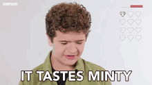 It Tastes Minty Tasting GIF - It Tastes Minty Tasting Eating GIFs