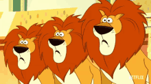johnny test lions confused looking around what
