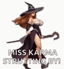 miss karma big boobs witch strutting