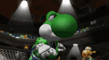 mario strikers charged yoshi angry mad roll up sleeves