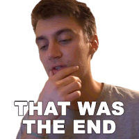 That Was The End Casey Frey Sticker - That Was The End Casey Frey Its The End Stickers