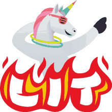 lit unicorn life joypixels fabulous unicorn