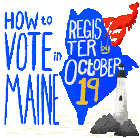 How To Vote In Maine Me Sticker - How To Vote In Maine Maine Me Stickers