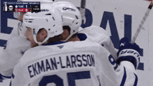a hockey player with the name ekman-larsson on his back