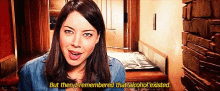 a woman says but then i remembered that alcohol existed .