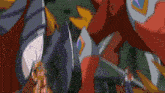 a cartoon character with a sword is fighting a dragon