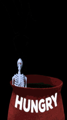 Hungry Eat GIF - Hungry Eat Skeleton GIFs