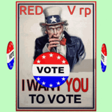 Vote Red V Rp GIF