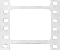 a film strip with a white background and holes in it