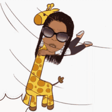 Windy Hold On GIF - Windy Hold On Giraffe GIFs