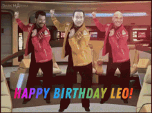 Happy Birthday Leo Dancing GIF - Happy Birthday Leo Dancing Dance Moves GIFs