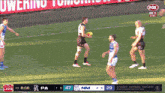 a fox broadcast of a soccer game with the score at 29 to 47