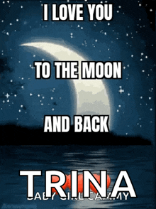 I Love You To The Moon And Back GIF - I Love You To The Moon And Back Moon GIFs