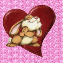 Happy Easter Easter Bunny GIF - Happy Easter Easter Bunny Hearts GIFs