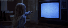 Ghost In The Tv GIF - Television GIFs