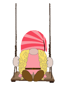 Swinging Gnome Animated Gnome On Swing Sticker - Swinging Gnome Animated Gnome On Swing Stickers
