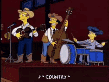 The Simpsons Country Dancing GIF