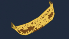 a woman is laying on a banana peel