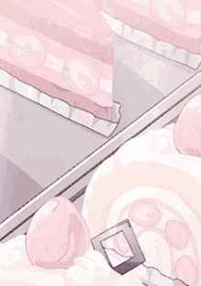 strawberry cake yummy cake strawberry anime