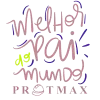 a purple and green sign that says melhor do pai mundo protmax