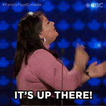 Its Up There Family Feud Canada GIF - Its Up There Family Feud Canada It Must Be There GIFs
