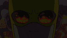 a close up of a cartoon character 's face with a sign in the background that says hollywood