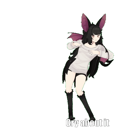 Cry About It Anime Sticker - Cry About It Anime Vtuber Stickers