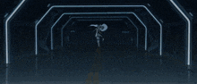 a cartoon character with a white cape and a gold spear