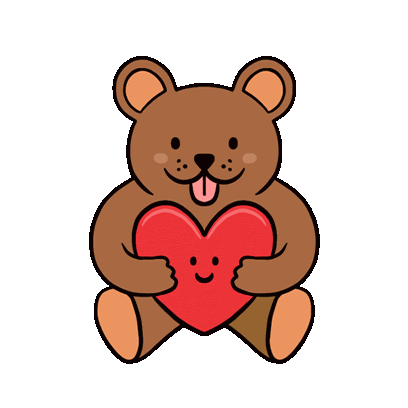 Animal Cute Sticker - Animal Cute Heart - Discover & Share GIFs