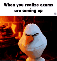 Frozen Olaf GIF - Frozen Olaf Exams Are Coming Up GIFs