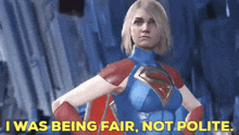 Injustice 2 Supergirl GIF - Injustice 2 Supergirl I Was Being Fair GIFs