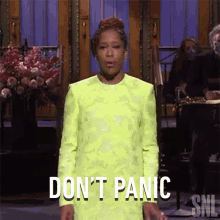 Dont Panic Regina King GIF - Dont Panic Regina King Saturday Night Live GIFs