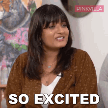So Excited Amandeep Kaur GIF - So Excited Amandeep Kaur Pinkvilla GIFs