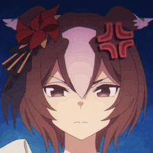 a close up of a cartoon character 's face with an angry expression