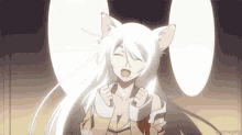 cat anime cat girl dance happy