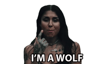Im A Wolf Yasmine Yousaf Sticker - Im A Wolf Yasmine Yousaf Krewella Stickers