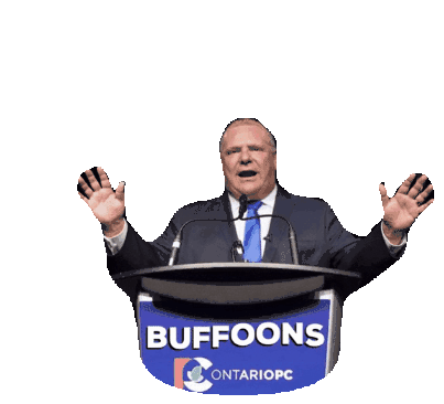Doug Ford Buffoons Sticker - Doug Ford Doug Ford Stickers