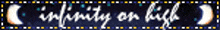 infinity on life is written on a dark blue background