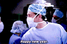 Greys Anatomy Happy New Year GIF - Greys Anatomy Happy New Year New Year GIFs